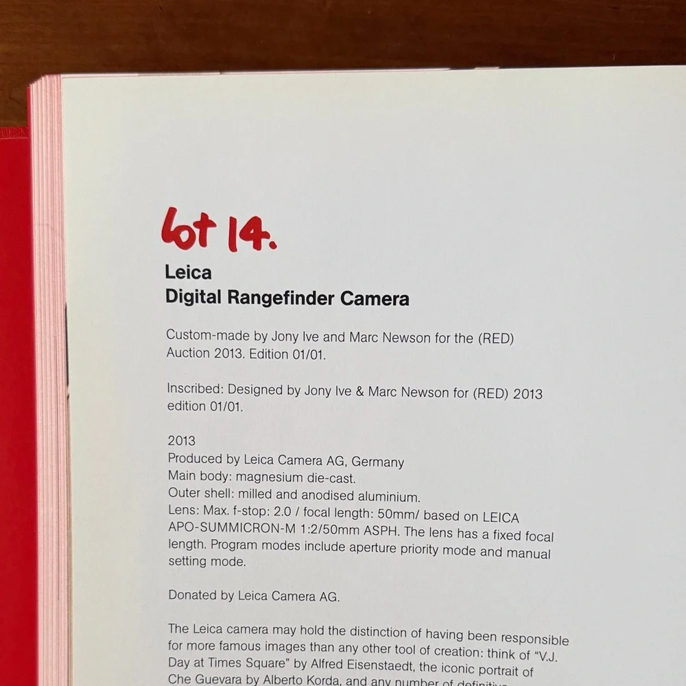 Jony and Marc’s (RED) Auction - Hardcover, Sotheby’s - Picture 5 of 10